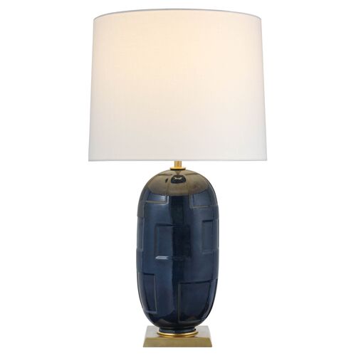 Incasso Large Table Lamp, Mixed Blue Brown 1 Incasso Large Table Lamp, Mixed Blue Brown