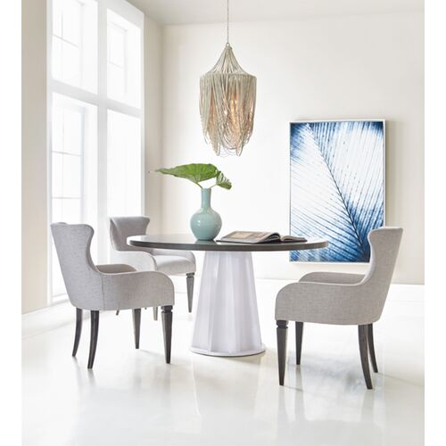 Whisper Leather Small-Long Chandelier, Cream 2 Whisper Leather Small-Long Chandelier, Cream