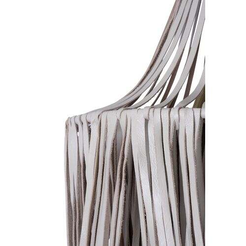 Whisper Leather Small-Long Chandelier, Cream 4 Whisper Leather Small-Long Chandelier, Cream