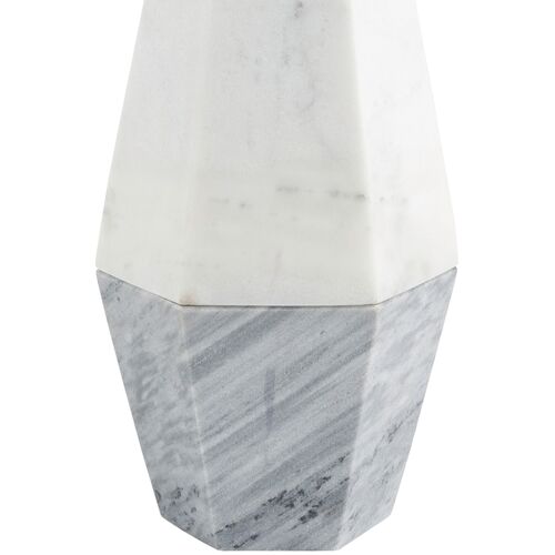 Skyla Marble Table Lamp, Gray/White 2 Skyla Marble Table Lamp, Gray/White