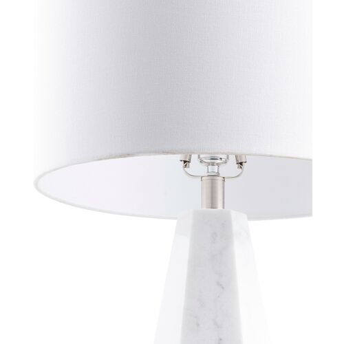 Skyla Marble Table Lamp, Gray/White 4 Skyla Marble Table Lamp, Gray/White