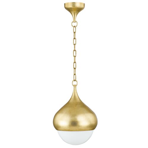Delta 17" Pendant, Vintage Gold Leaf 1 Delta 17" Pendant, Vintage Gold Leaf