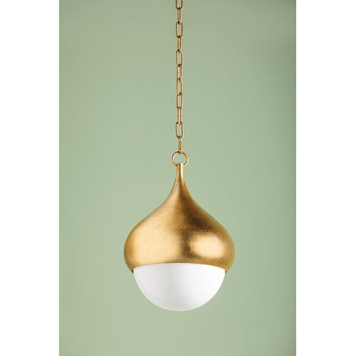 Delta 17" Pendant, Vintage Gold Leaf 2 Delta 17" Pendant, Vintage Gold Leaf