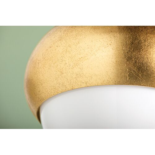 Delta 17" Pendant, Vintage Gold Leaf 4 Delta 17" Pendant, Vintage Gold Leaf