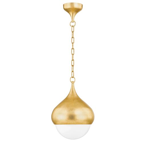 Delta 17" Pendant, Vintage Gold Leaf 6 Delta 17" Pendant, Vintage Gold Leaf