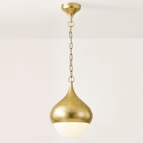 Delta 17" Pendant, Vintage Gold Leaf 9 Delta 17" Pendant, Vintage Gold Leaf