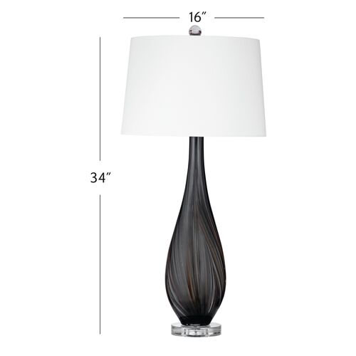 Billy Glass Table Lamp, Black 5 Billy Glass Table Lamp, Black