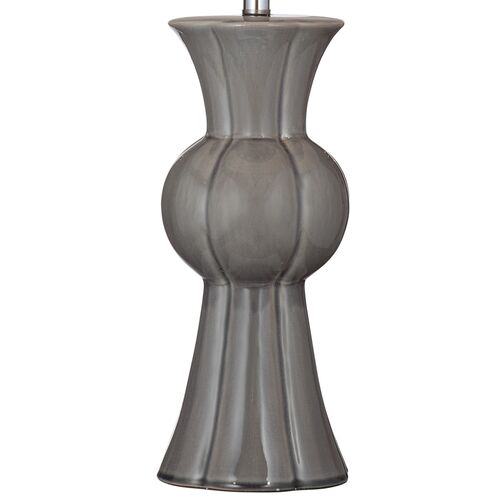 Imani Ceramic Table Lamp, Gray 3 Imani Ceramic Table Lamp, Gray
