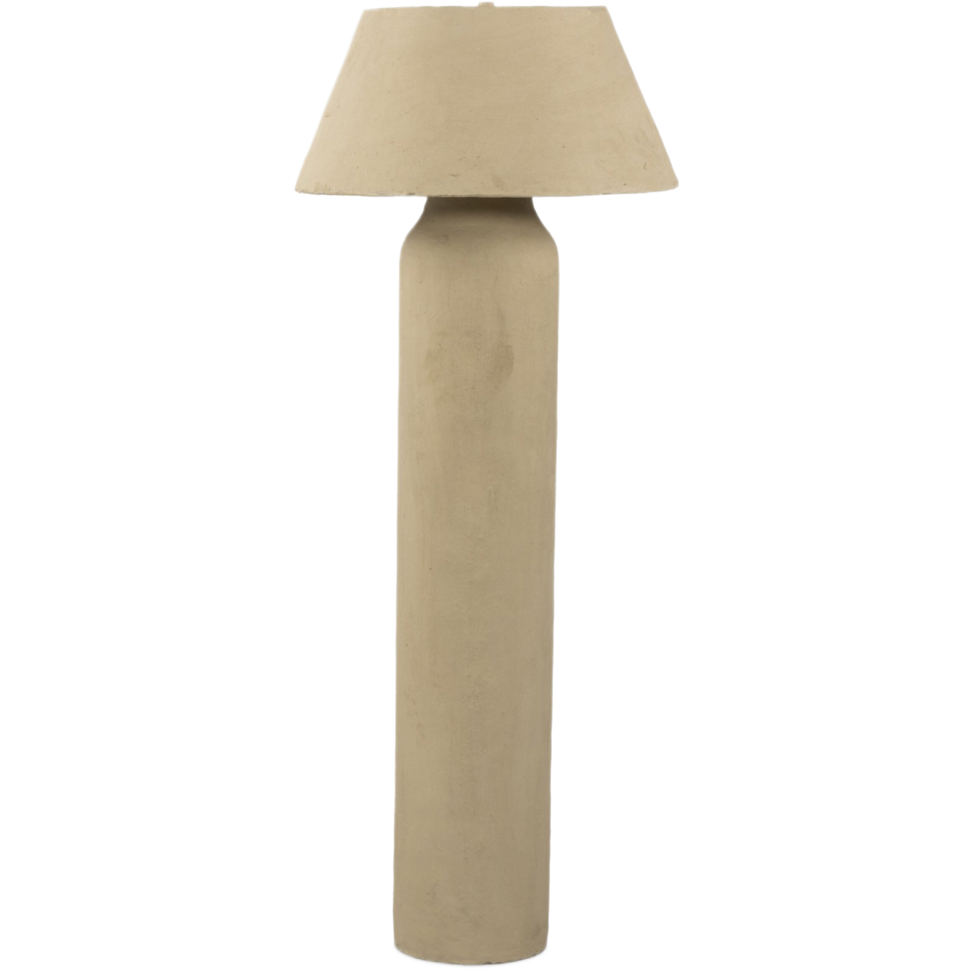 Firaelis Floor Lamp, Light Paper Mache 1 Firaelis Floor Lamp, Light Paper Mache
