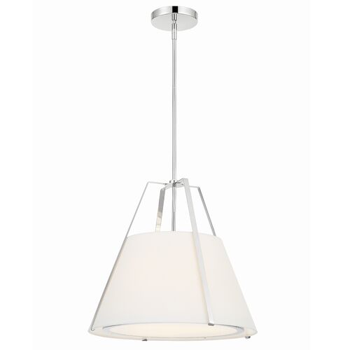 Fulton 3 Light Chandelier, Polished Nickel 1 Fulton 3 Light Chandelier, Polished Nickel