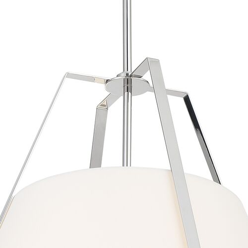 Fulton 3 Light Chandelier, Polished Nickel 3 Fulton 3 Light Chandelier, Polished Nickel