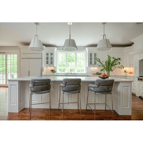 Fulton 3 Light Chandelier, Polished Nickel 5 Fulton 3 Light Chandelier, Polished Nickel