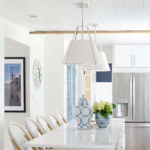 Fulton 3 Light Chandelier, Polished Nickel 9 Fulton 3 Light Chandelier, Polished Nickel