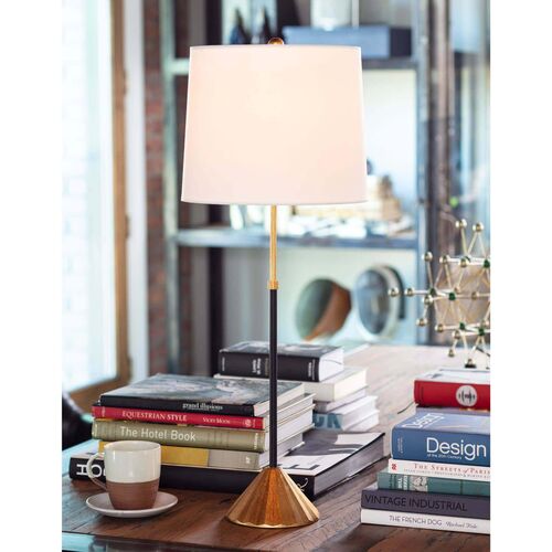 Parasol Table Lamp, Gold Leaf 2 Parasol Table Lamp, Gold Leaf