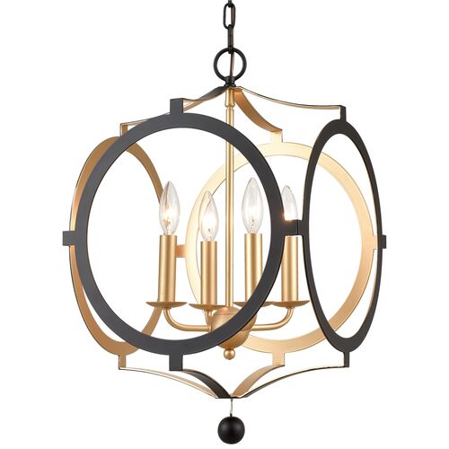 Odelle Chandelier, Matte Black 1 Odelle Chandelier, Matte Black