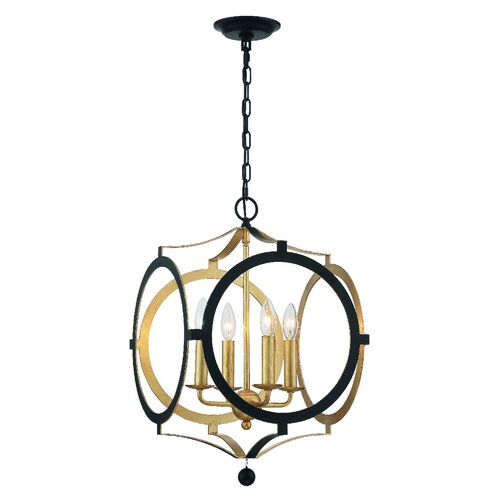 Odelle Chandelier, Matte Black 3 Odelle Chandelier, Matte Black