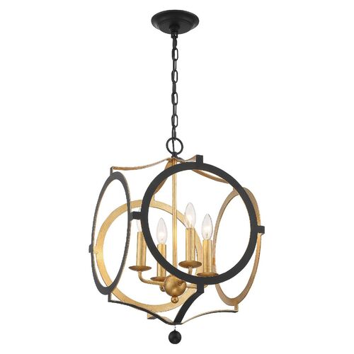 Odelle Chandelier, Matte Black 4 Odelle Chandelier, Matte Black