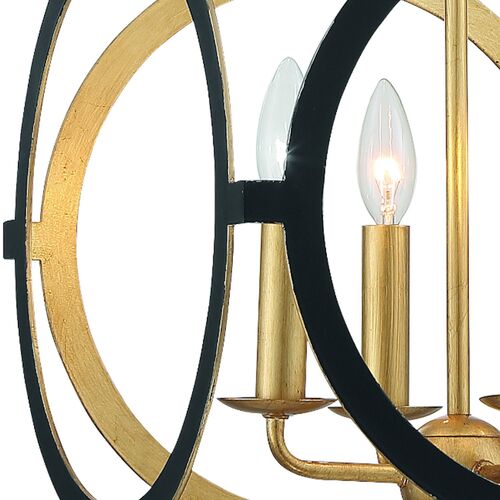 Odelle Chandelier, Matte Black 5 Odelle Chandelier, Matte Black