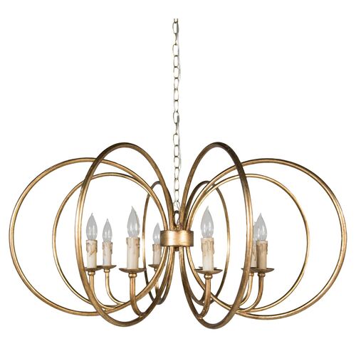 Alta Chandelier, Antiqued Gold 2 Alta Chandelier, Antiqued Gold