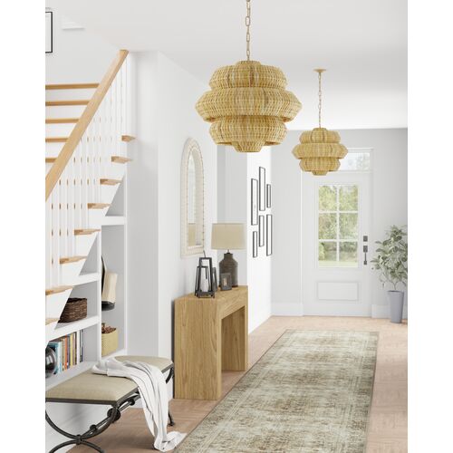 Antibes Small Rattan Chandelier, Natural 4 Antibes Small Rattan Chandelier, Natural