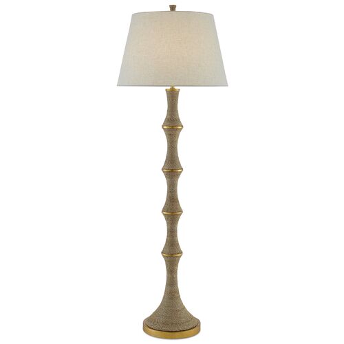 Bourgeon Floor Lamp, Blue/Nickel 1 Bourgeon Floor Lamp, Blue/Nickel