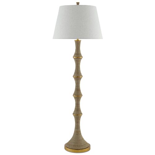 Bourgeon Floor Lamp, Blue/Nickel 2 Bourgeon Floor Lamp, Blue/Nickel