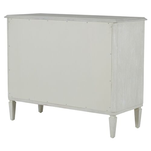 Kaitlin 3-Drawer Chest, Stained Brass/Cerused White 4 Kaitlin 3-Drawer Chest, Stained Brass/Cerused White