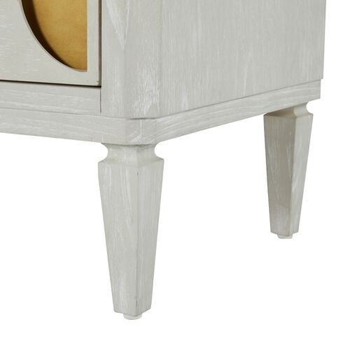 Kaitlin 3-Drawer Chest, Stained Brass/Cerused White 5 Kaitlin 3-Drawer Chest, Stained Brass/Cerused White