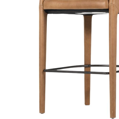 Nina Leather Bar Stool 11 Nina Leather Bar Stool