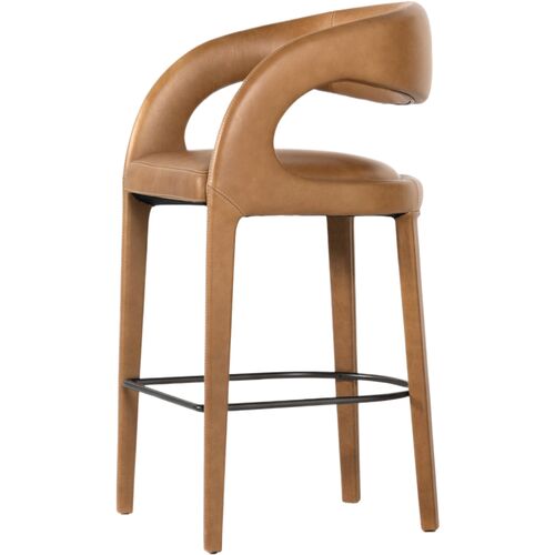 Nina Leather Bar Stool 3 Nina Leather Bar Stool