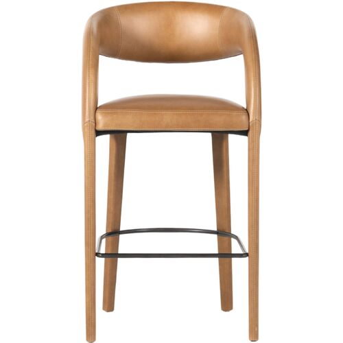 Nina Leather Bar Stool 4 Nina Leather Bar Stool
