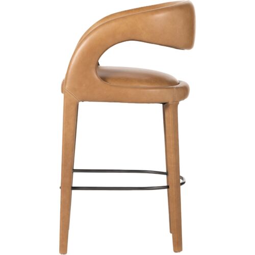 Nina Leather Bar Stool 5 Nina Leather Bar Stool