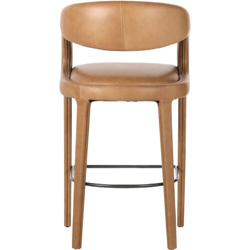 Nina Leather Bar Stool 6 Nina Leather Bar Stool
