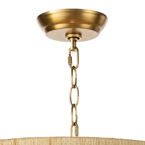 Milos Beaded Chandelier, White 7 Milos Beaded Chandelier, White