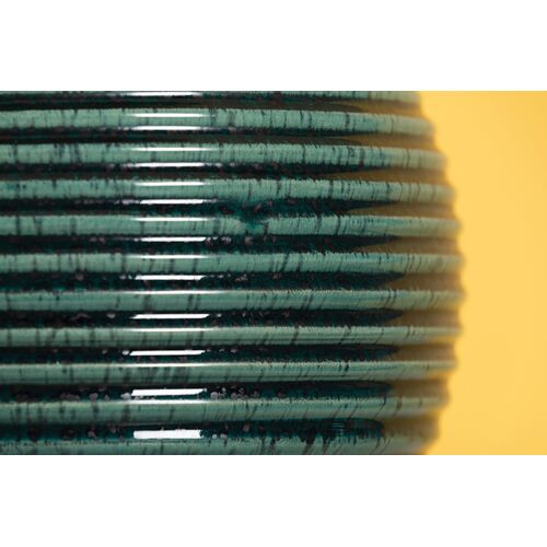 Sara 21.5" Ceramic Table Lamp, Ribbed Teal 4 Sara 21.5" Ceramic Table Lamp, Ribbed Teal