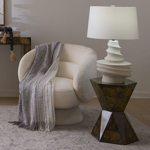 Dune Ceramic Table Lamp, Off White 2 Dune Ceramic Table Lamp, Off White
