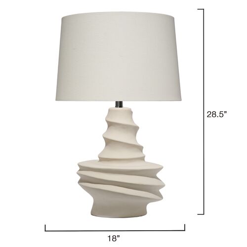 Dune Ceramic Table Lamp, Off White 4 Dune Ceramic Table Lamp, Off White