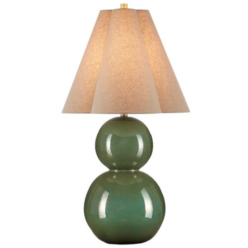 Kindred Ceramic Table Lamp, Green 1 Kindred Ceramic Table Lamp, Green