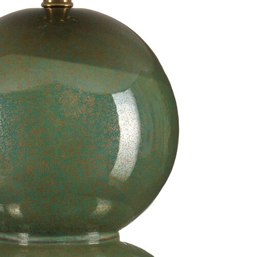 Kindred Ceramic Table Lamp, Green 2 Kindred Ceramic Table Lamp, Green