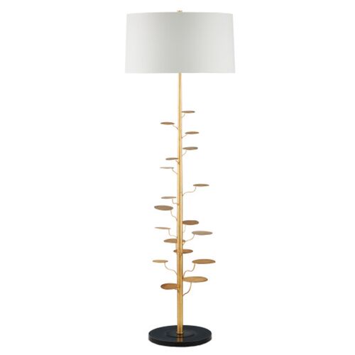 Vittoria Floor Lamp, Antique Gold Leaf 5 Vittoria Floor Lamp, Antique Gold Leaf