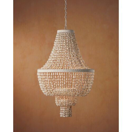 Cybele Shell Chandelier, Natural/White 7 Cybele Shell Chandelier, Natural/White