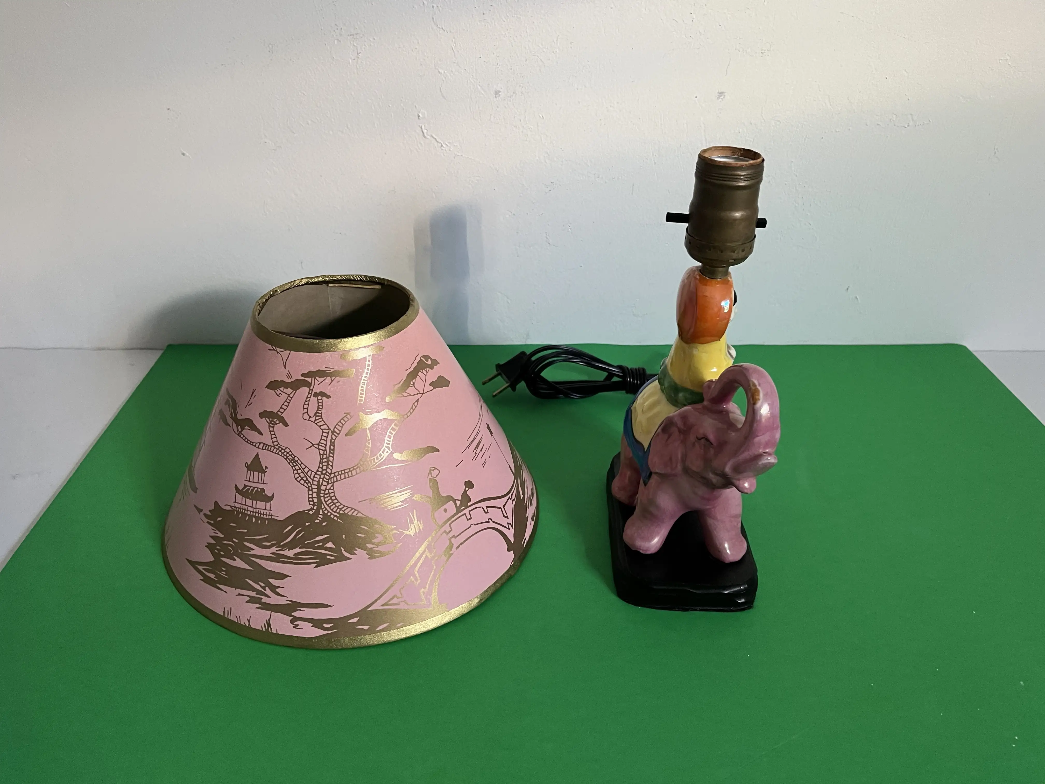 1940s Elephant Lamp & Shade 6 1940s Elephant Lamp & Shade