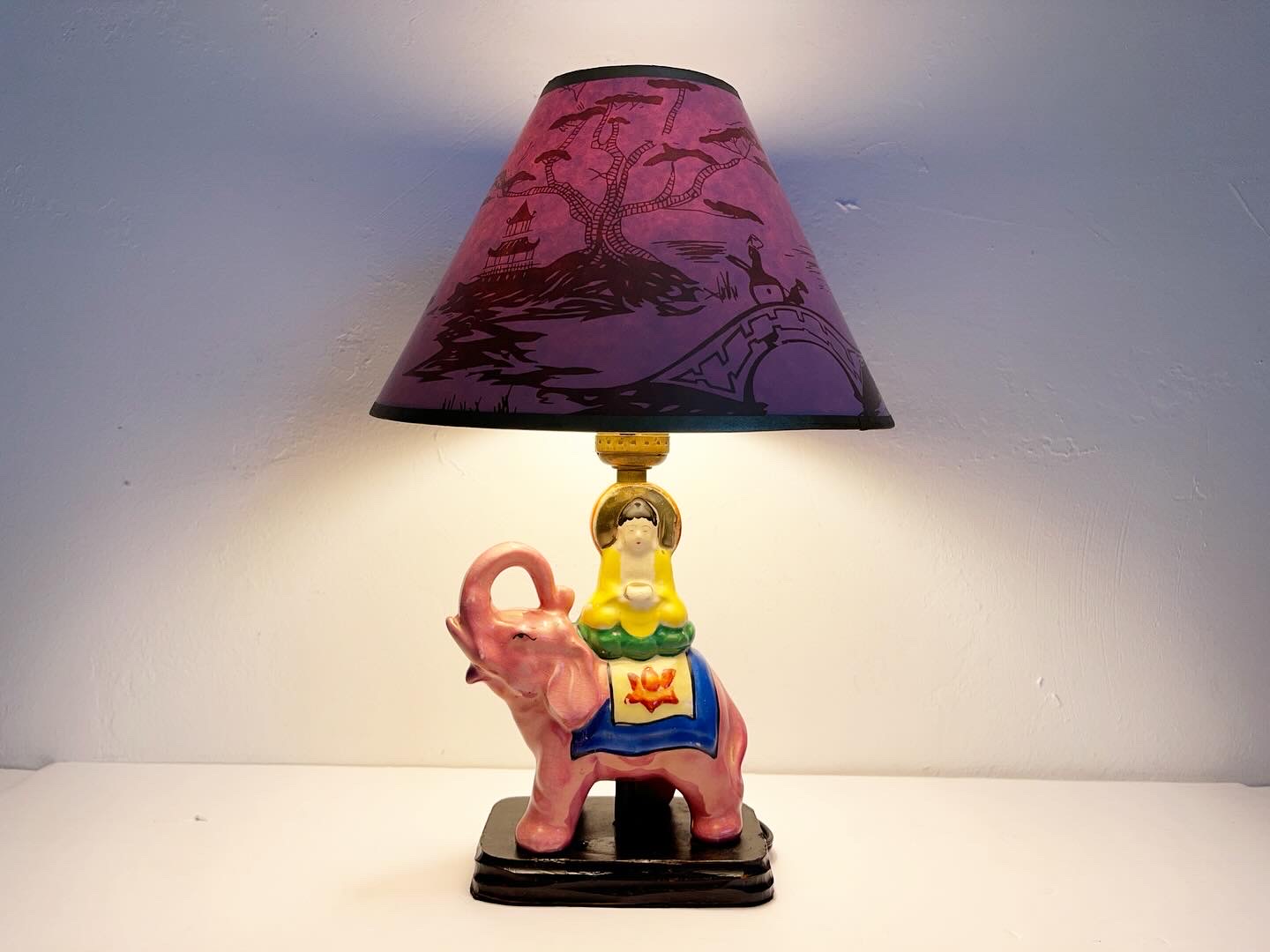 1940s Elephant Lamp & Shade 9 1940s Elephant Lamp & Shade