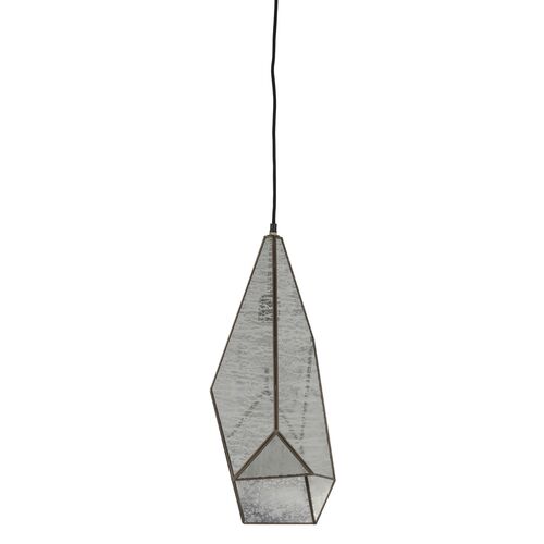 Malia Multifaceted Pendant, Antique Brushed Brass 2 Malia Multifaceted Pendant, Antique Brushed Brass