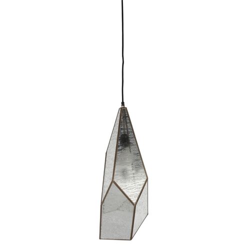 Malia Multifaceted Pendant, Antique Brushed Brass 3 Malia Multifaceted Pendant, Antique Brushed Brass