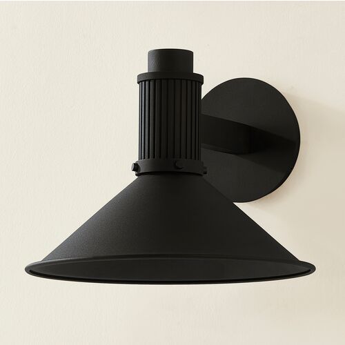 Eddie Outdoor Wall Sconce, Textured Black 3 Eddie Outdoor Wall Sconce, Textured Black