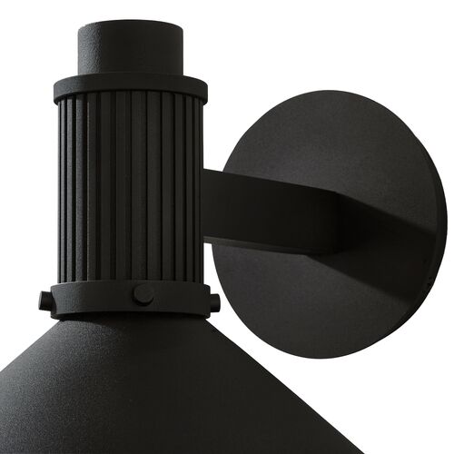 Eddie Outdoor Wall Sconce, Textured Black 6 Eddie Outdoor Wall Sconce, Textured Black