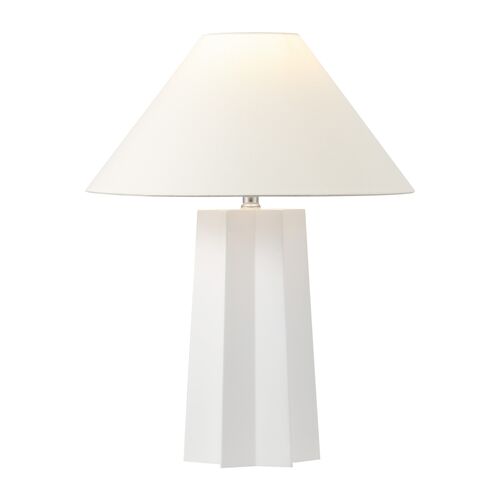 Sonny 25.5" Table Lamp, White 2 Sonny 25.5" Table Lamp, White
