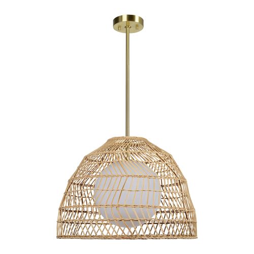 Vanyel Rattan Pendant, Natural 1 Vanyel Rattan Pendant, Natural