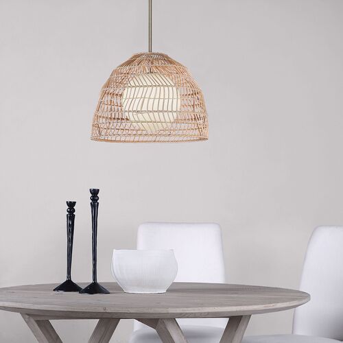 Vanyel Rattan Pendant, Natural 4 Vanyel Rattan Pendant, Natural